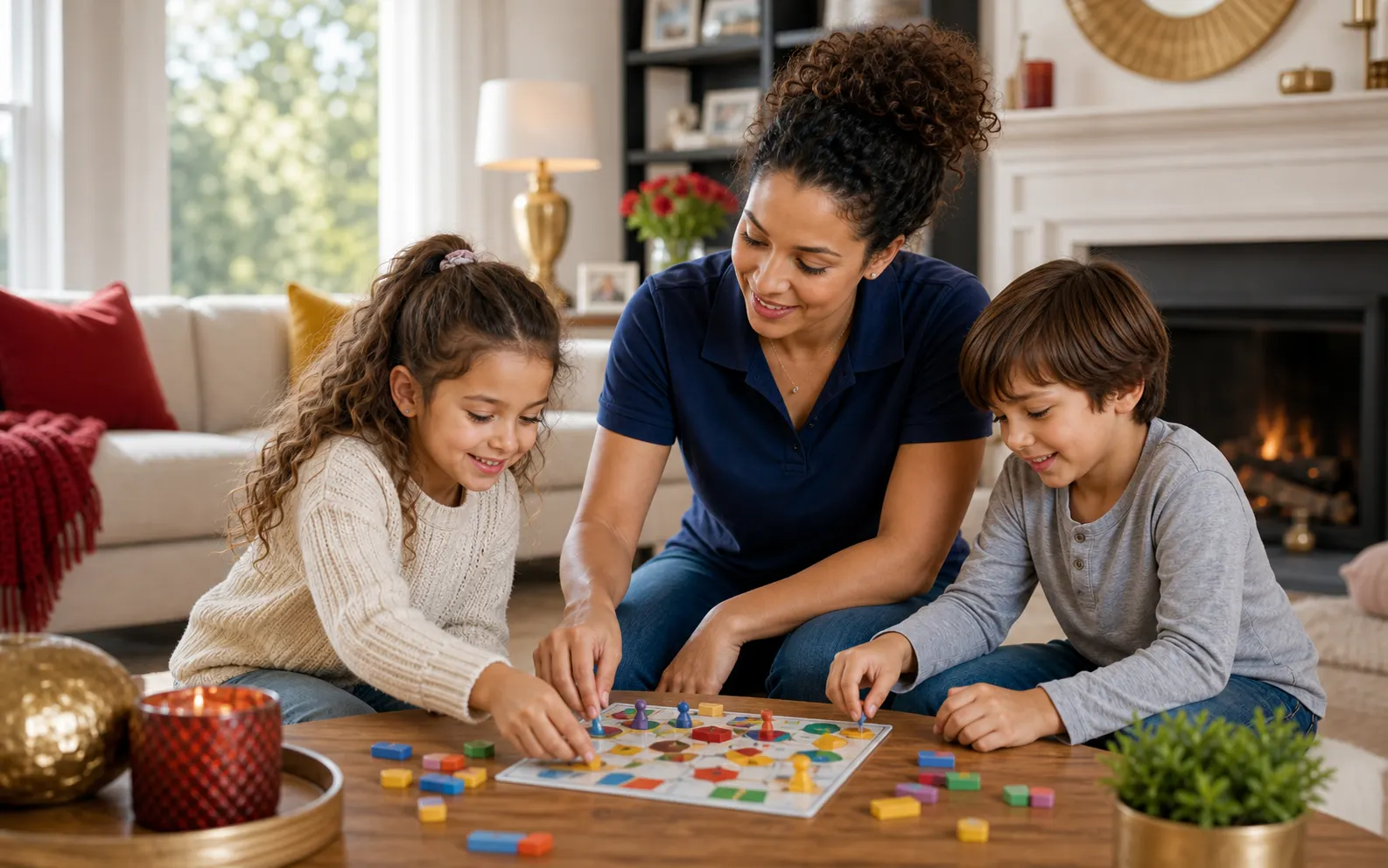 Professional nanny supporting newborn care in a Virginia family nursery